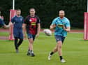 The Warriors squad back in training