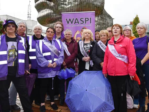 Wigan Waspi campaigners in the town centre last year