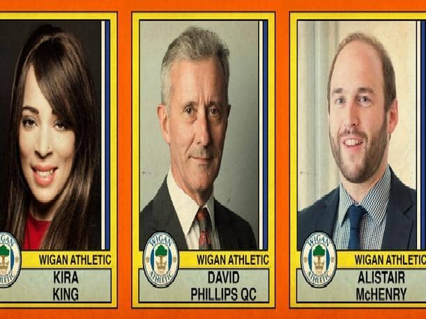 Wigan Athletic's legal team
