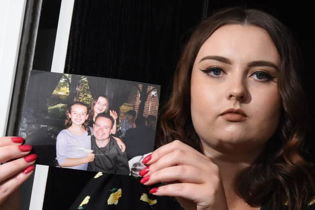 Hannah Brady and her sister Tasha lost their dad Shaun to the virus in May