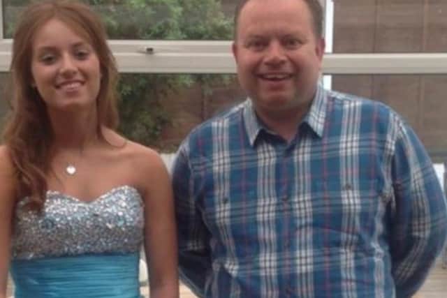 Shaun with his youngest daughter Tasha on her prom day