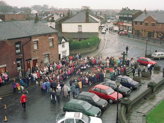A Lancashire Day ceremony in Standish 23 years ago