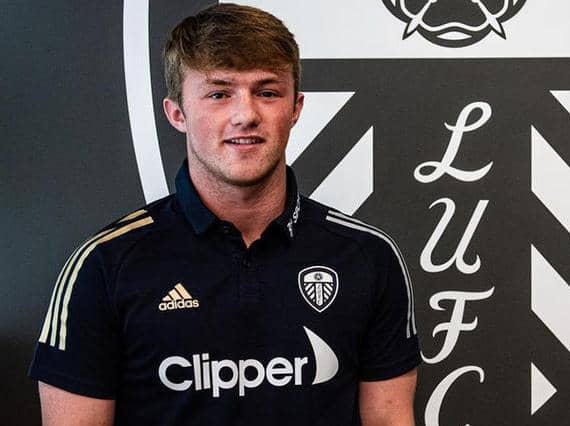 Joe Gelhardt is hoping to make his Premier League debut in the next few months. Picture: Leeds United