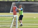 Leam Richardson, Paul Cook's former assistant, wipes down equipment when the squad returned after the lockdown in early summer. He will take charge of training