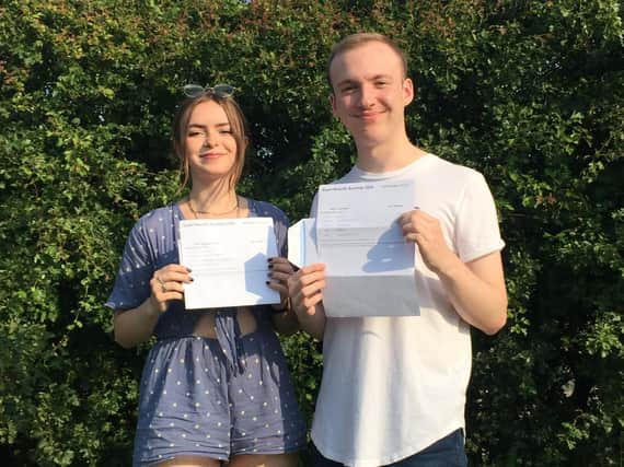 Winstanley College students Hannah Dootson and Oliver Bullen