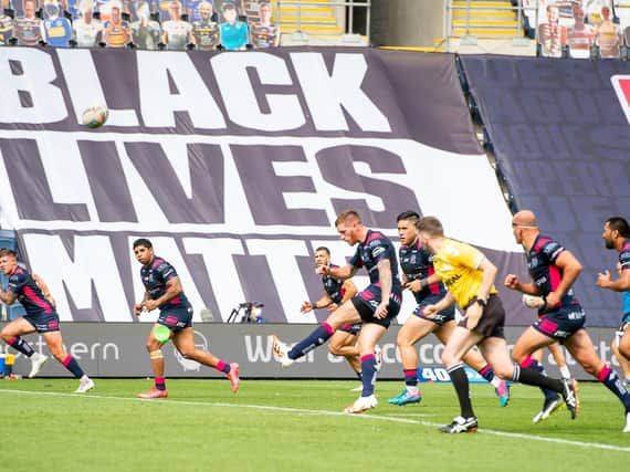 Hull FC kick off last weekend's match before the Covid-19 tests were confirmed