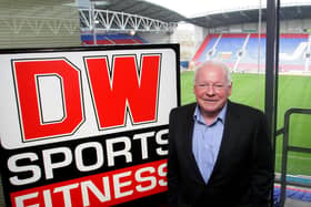 Dave Whelan in 2009 when his DW Sports business began its sponsorship of Wigan's football and rugby stadium