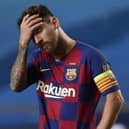 Lionel Messi during Barcelona's humbling at the hands of Bayern Munich