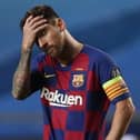 Lionel Messi during Barcelona's humbling at the hands of Bayern Munich