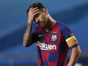 Lionel Messi during Barcelona's humbling at the hands of Bayern Munich