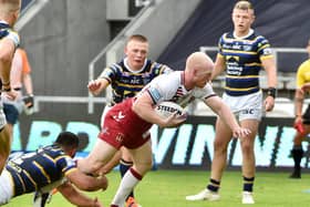 Liam Farrell scored his 100th try of his Wigan career