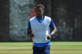 Jamal Lowe in training