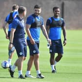 Wigan Athletic players back in training last week
