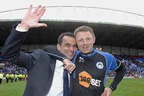 Graeme Jones with Roberto Martinez