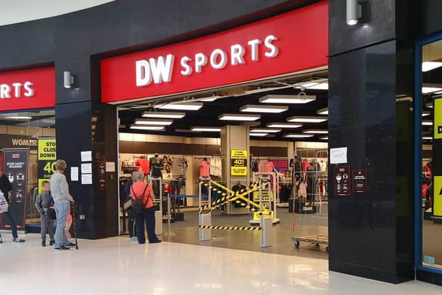 The DW Sports shop in Wigan's Grand Arcade