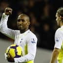 Jermain Defoe with the match ball after the 9-1 thrashing of Latics