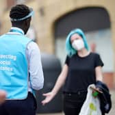 People not wearing masks and participants in unlawful gatherings can be fined starting at £100
