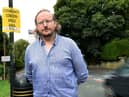 Sefton Booth is concerned about speeding on School Lane in Up Holland