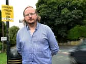 Sefton Booth is concerned about speeding on School Lane in Up Holland