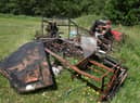 Rubbish fly-tipped in Prestt Grove in Wigan