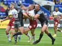 Action from Wigan's last game against Castleford
