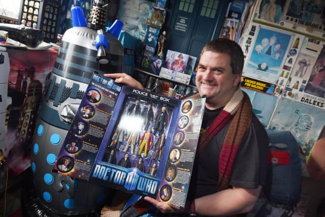 Brian has been collecting Doctor Who merchandise since he was nine
