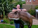 Adrian Shaw with his T-Rex