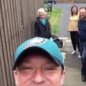 Danny Fletcher with volunteers