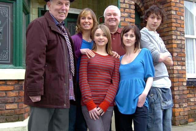 Rodney (left) as the Morton family was introduced to Coronation Street