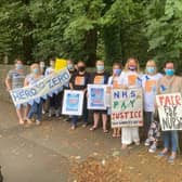 Campaigners at last month's demonstration