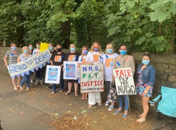Campaigners at last month's demonstration