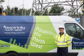 Electricity North West engineers got to work yesterday