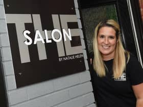 Natalie Heaton outside her new salon
