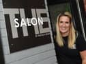 Natalie Heaton outside her new salon