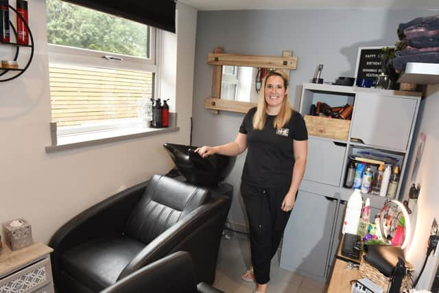 The interior of Natalie Heaton's new salon on Gorman Street