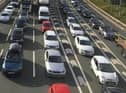 The collision has caused miles of congestion on the northbound M6