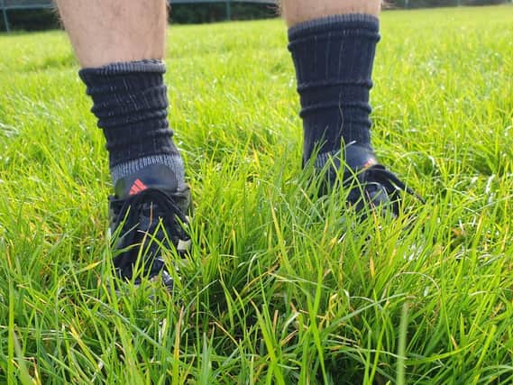The long grass on the Ashfield Park pitch