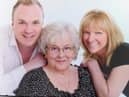 Edna Bibby (right) with her mum Elizabeth Dunn and her son Christian Dunn