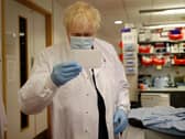 The Prime Minister toured a laboratory in Oxford today and met scientists who are leading the COVID-19 vaccine research (Photo by Kirsty Wigglesworth - WPA Pool/Getty Images)