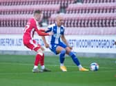 Kal Naismith in action against Gillingham