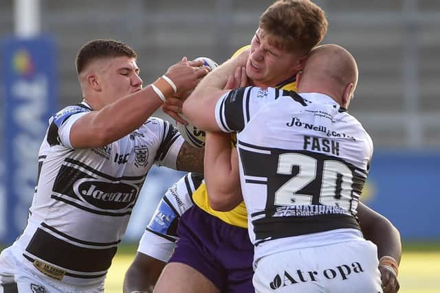 Ethan Havard in action against Hull FC