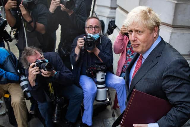 Prime Minister Boris Johnson arrives in Downing Street