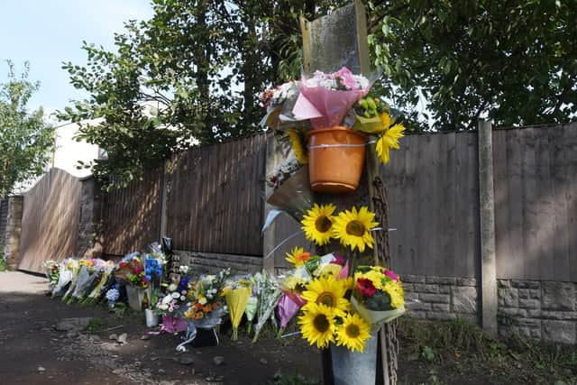 Tributes at the scene of the tragedy