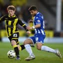 Matty Palmer, challenging Sam Morsy, during his Burton days