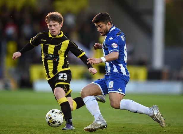 Matty Palmer, challenging Sam Morsy, during his Burton days