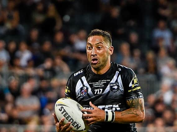 Benji Marshall playing for New Zealand