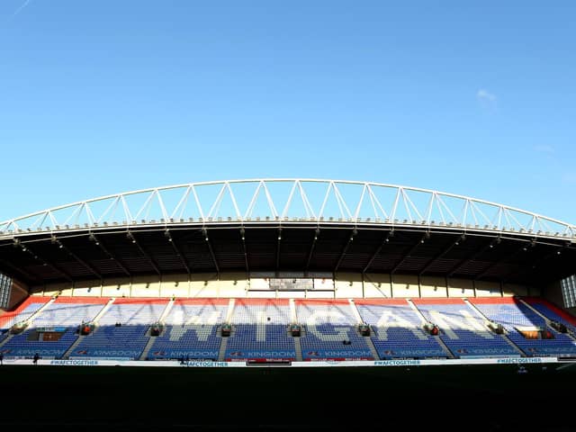 The DW Stadium, which will remain empty for some time yet