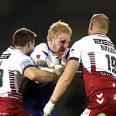 James Graham drives into the Wigan defence