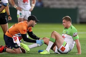 Ryan Sutton receives treatment