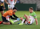 Ryan Sutton receives treatment